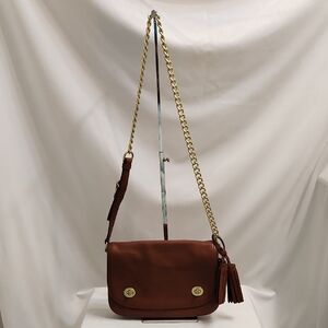 Coach Legacy Leather Double Gusset Flap Shoulder Bag